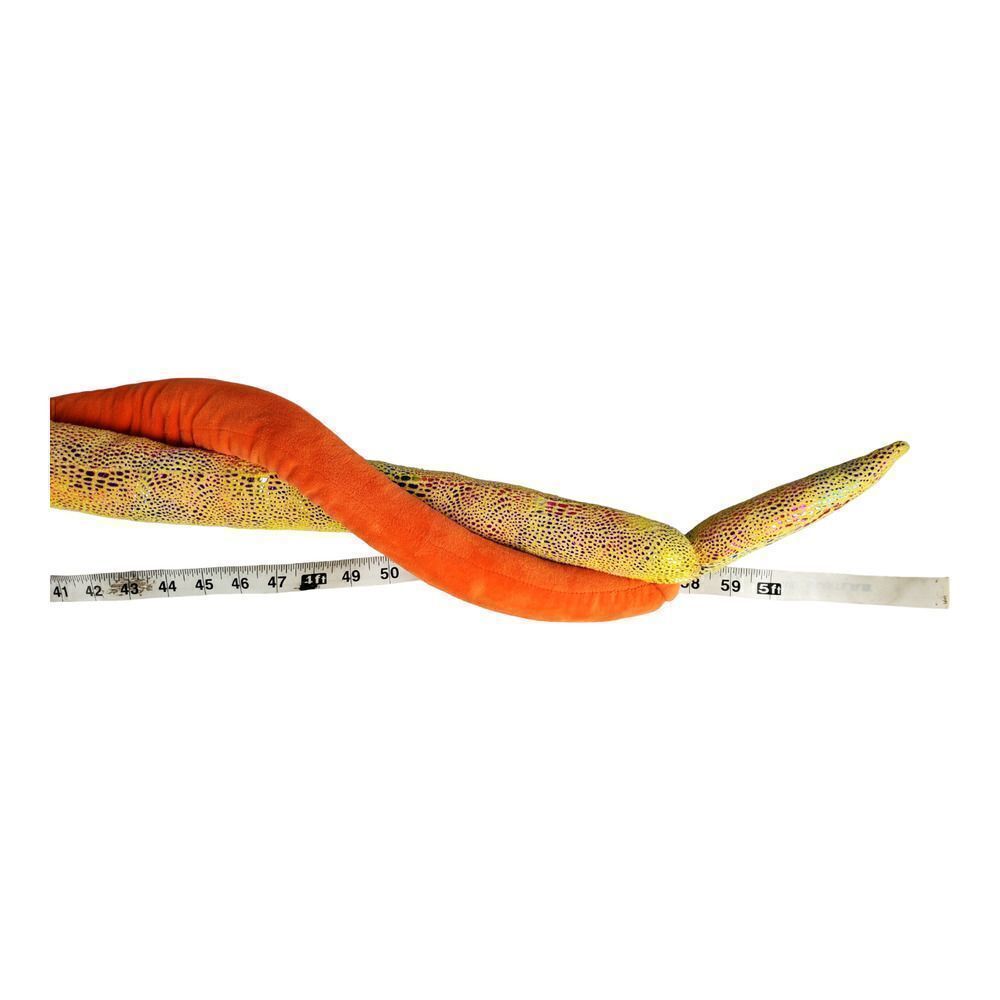 Adventure Planet Snake Plush Orange Green Sequin Foil Long Tongue Twisty - Picture 4 of 7